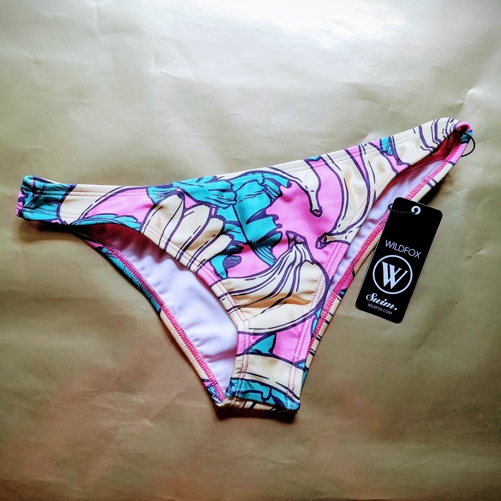 Wildfox Banana Print Bikini Bottom Sz M